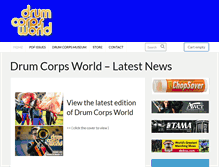 Tablet Screenshot of drumcorpsworld.com